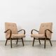 Armchairs type 53 by J. Smidek, Ton, Czechoslovakia, 1960s, set of 2