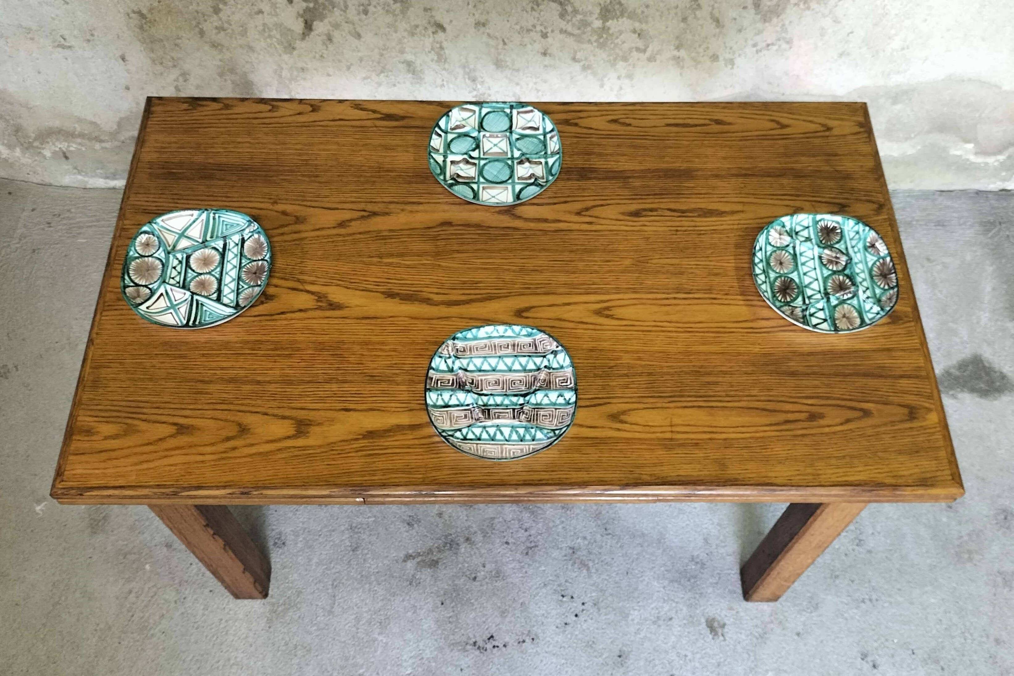 Farmhouse style dining table.