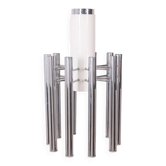 VINTAGE CHANDELIER 80'S MOD. TEODORA DESIGN ANGELO BROTTO FOR ESPERIA