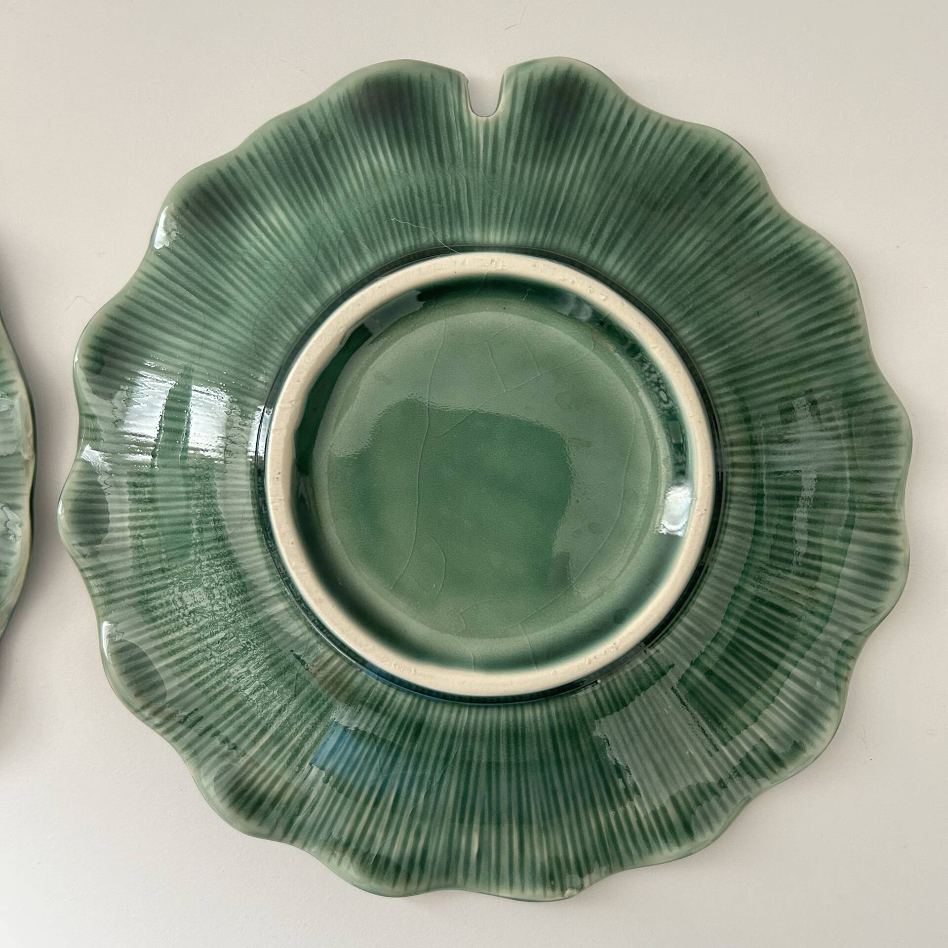 Paire d’assiette lotus