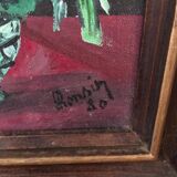 Oil painting on canvas signed RONSIN (Dated 80)