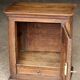 Rare: small piece of solid oak furniture (late 19th century). Bedside table, side table, wardrobe.