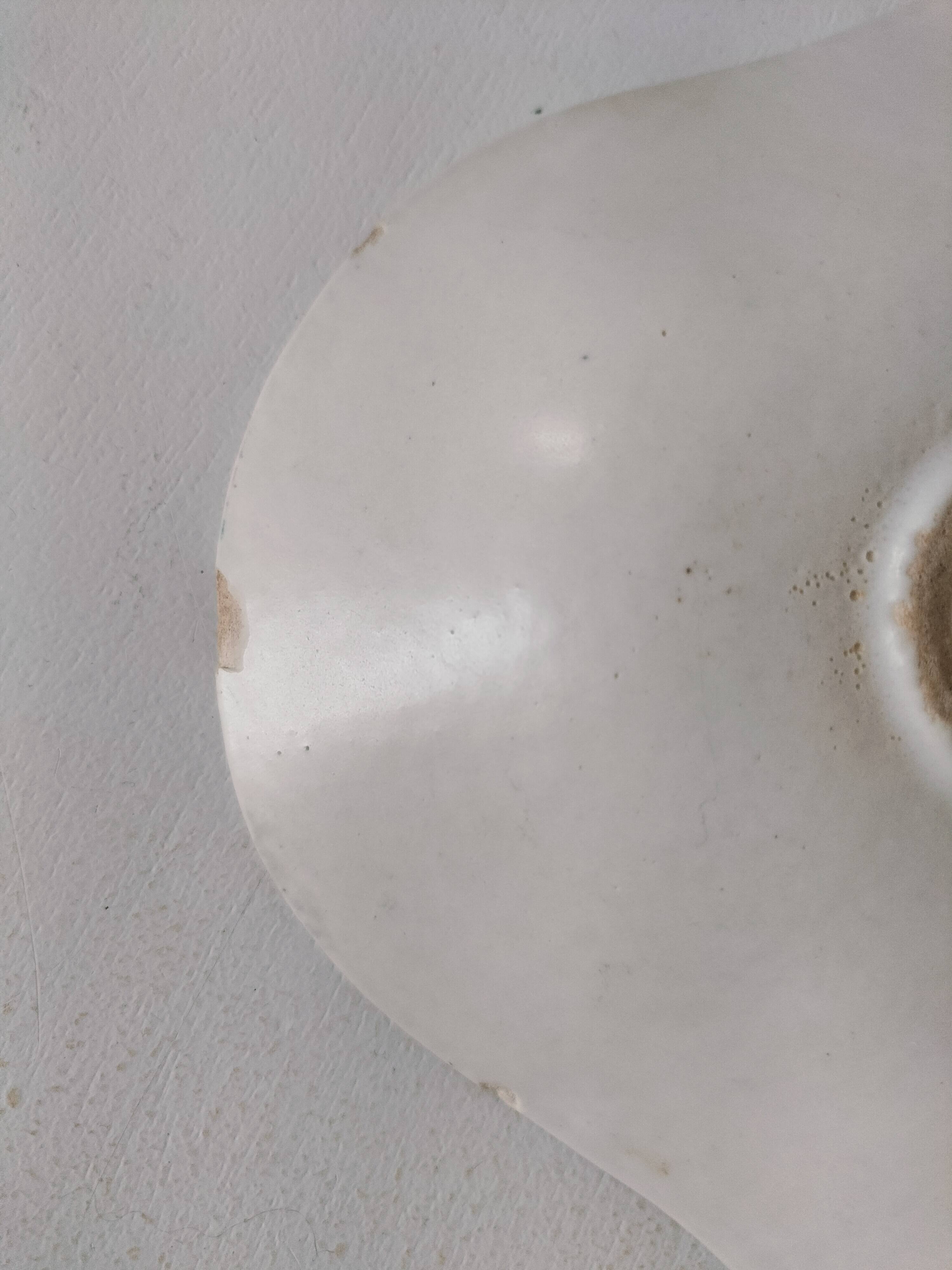 Modernist plate with stylized fish – 1950s ceramic