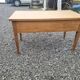 Flat oak desk with drawers, 130×70cms