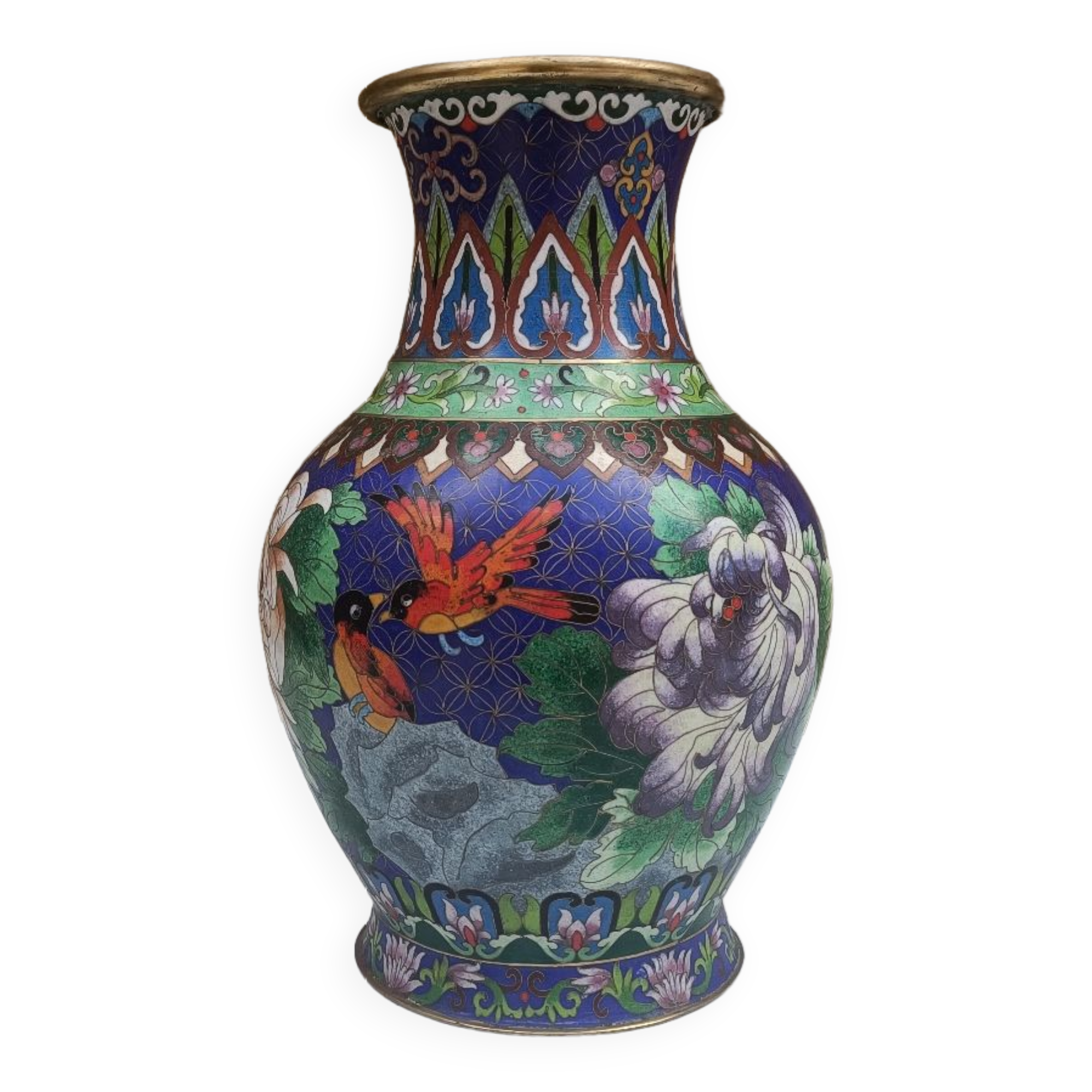 20th century cloisonné vase