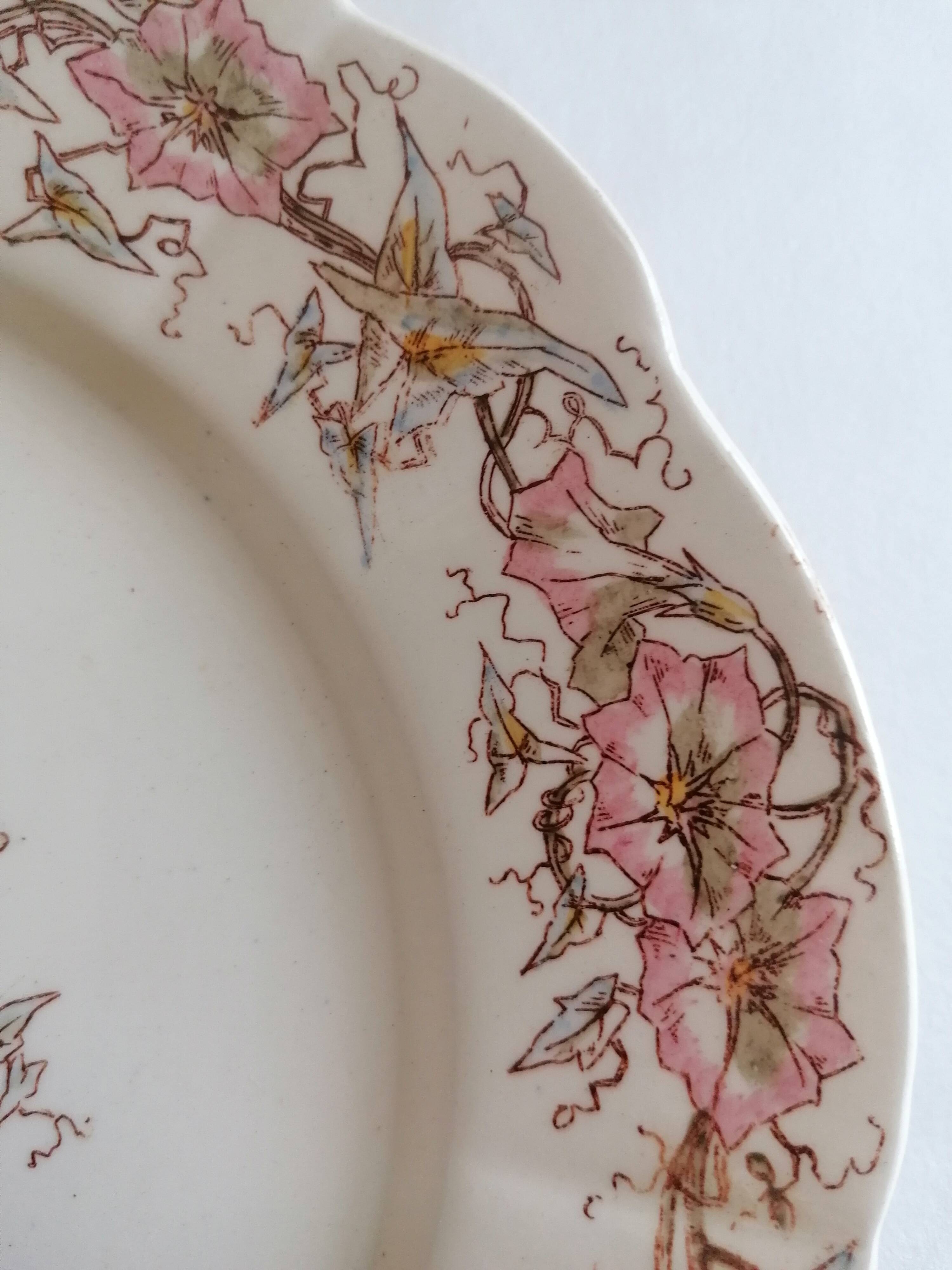 Assiette Longchamp terre de fer Robert Charbonnier 19ème s