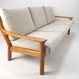 Teak 3-Seater Sofa by Juul Kristensen for Glostrup, 1970s