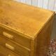 1950s English oak chest of drawers