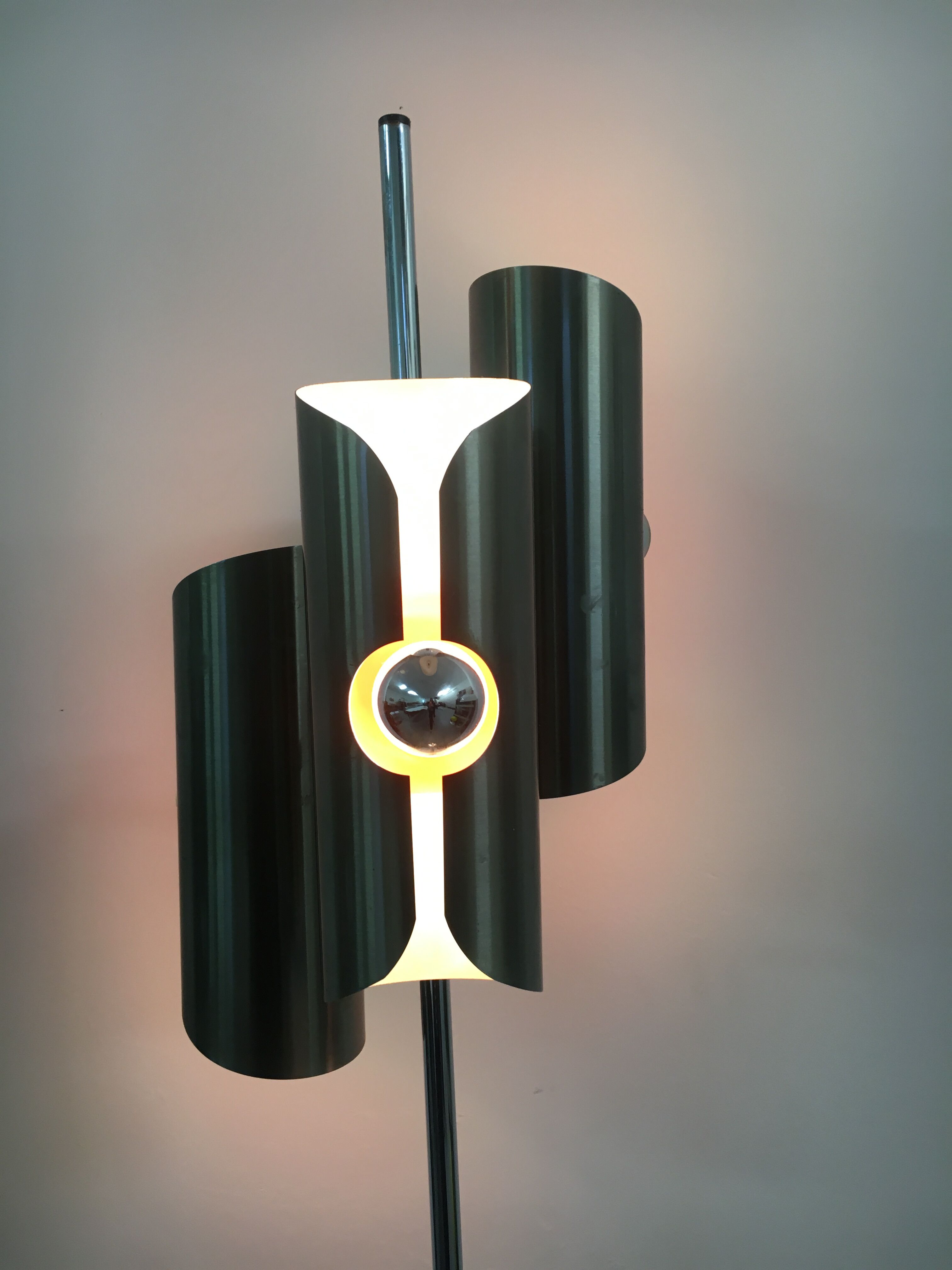 Vintage space age design floor lamp, 1970