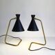 Pair of Italian “cocotte” lamps. 50s design