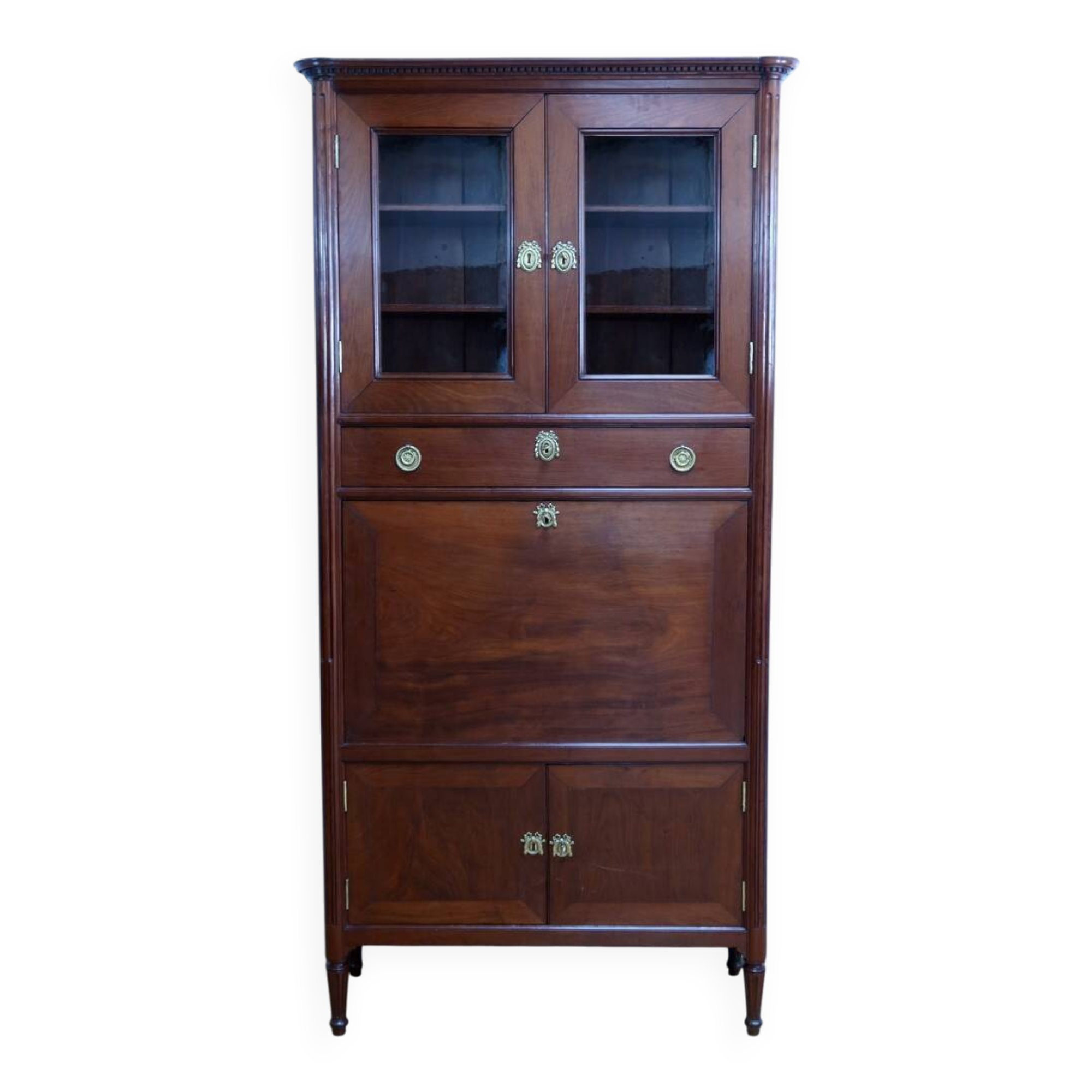 Secretary with a Mahogany Guillotine from Cuba, Louis XVI period – Late 18th century