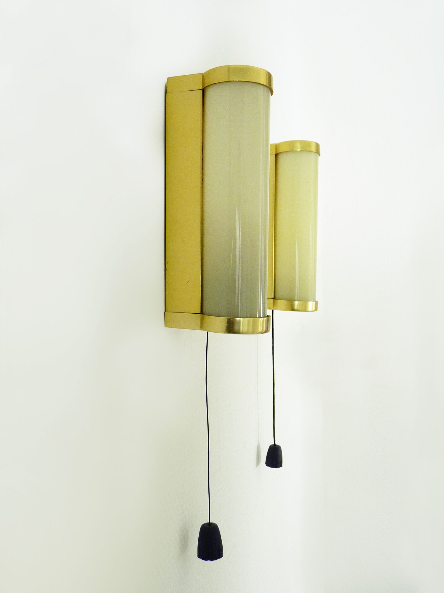 Pair of vintage erco 921 patent zippered wall light germany. year 70
