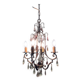 Iron chandelier with tassels