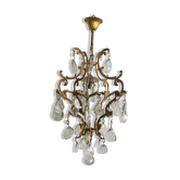 Old chandelier has tassels
