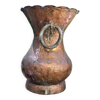 Old copper vase