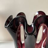 Blown glass vase - art glass - Makora