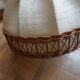 3 70s pendant lights - fabric and rattan