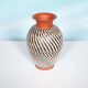 Vintage minimalist ceramic vase Wekara sgraffito