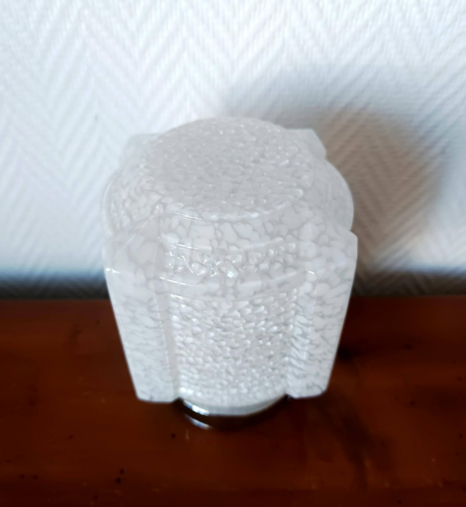 Art Deco table lamp Clichy glass