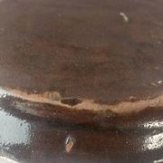 Ancien plat, en céramique, Forges les Eaux / cul noir, fin XIXème