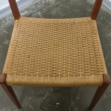 Vintage danish deign dining chair by miels moller ,model 71
