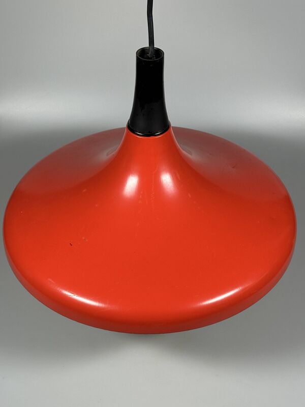 Lampe de plafond Erco Lightning des années 1960 et 1970 en aluminium métallique