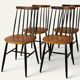 Set of 4 vintage wooden chairs, 1960s