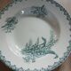 4 Terre de fer soup plates with lily of the valley motifs