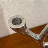 Organic-shaped cast aluminium candlestick