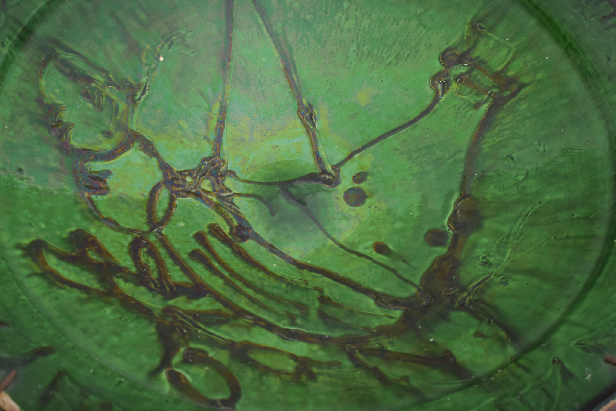 Early Folk Art Plate