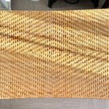 Rattan and Wrought Iron Nesting Tables
