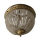 Lustre/basket ceiling / brass hot air balloon and glass