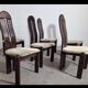 Brutalist Post Modern Dutch Organic Curvy Dining Chairs, 1980s, Set of 6