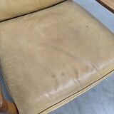Ensemble de fauteuils en cuir des années 1960 par Knoll