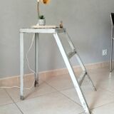 Vintage workshop metal stepladder