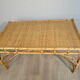 Table en rotin, années 70