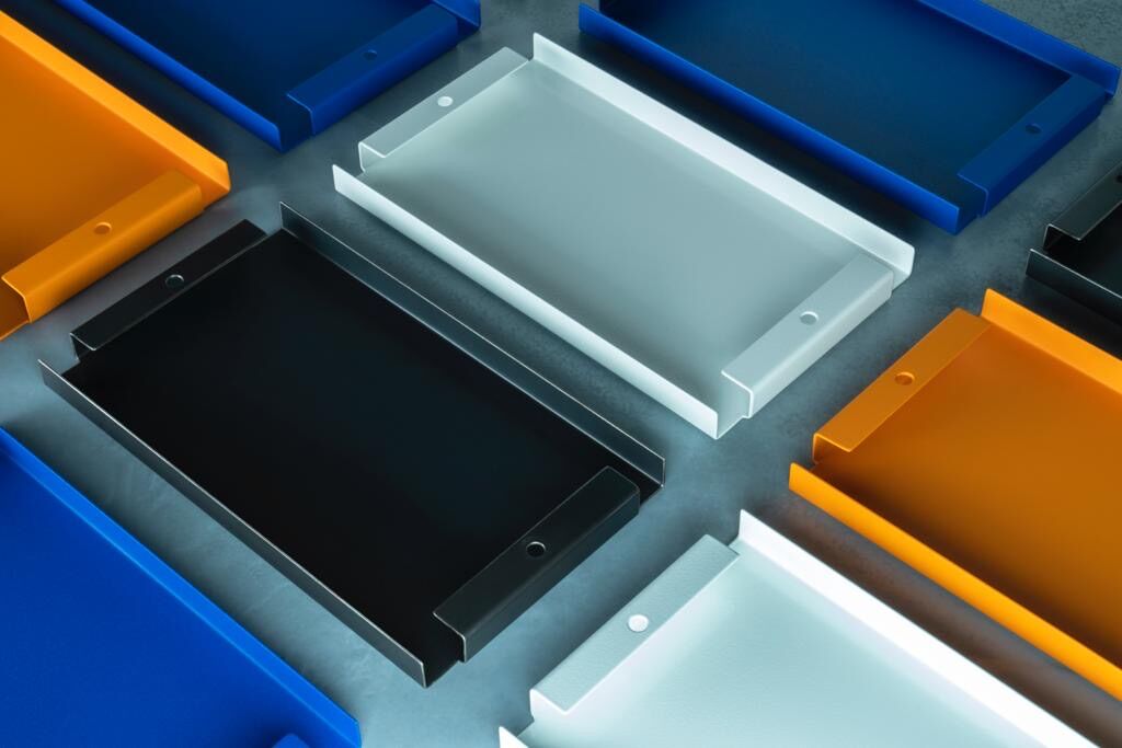 Maud Supplies white tray origami thermolaced steel