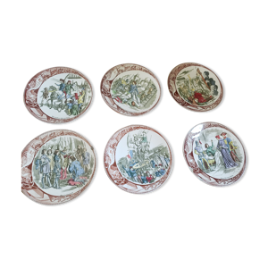 Assiettes parlantes sarreguemines