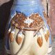 Camel side table in ceramic