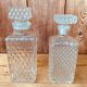 Duo de carafe à whisky vintage