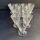 12 liqueur glasses – guilloché crystal – art deco
