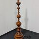 Vintage turned wood floor lamp