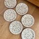 6 flat plates Oakwood Staffordshire Tableware