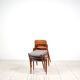 3 Niels Møller „Model 75“ teak dining chairs reupholstered