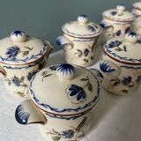 Service old cream jars