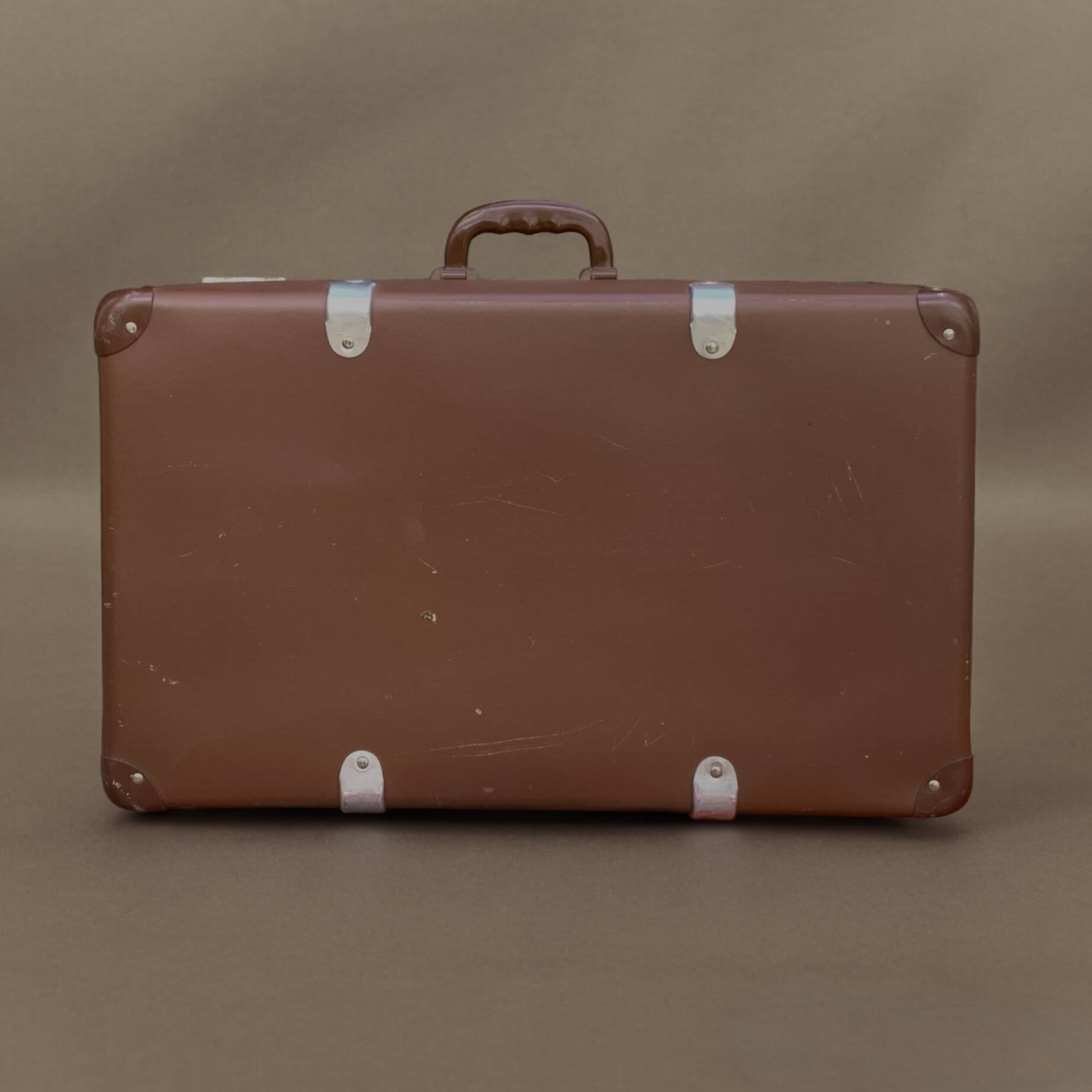 Old fiberglass suitcase