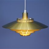 Danish pendant light in brass, 1960s