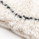 Beni Ouarain Moroccan Berber rug with black diamonds 2.53x1.59m