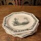 Set of six dessert plates