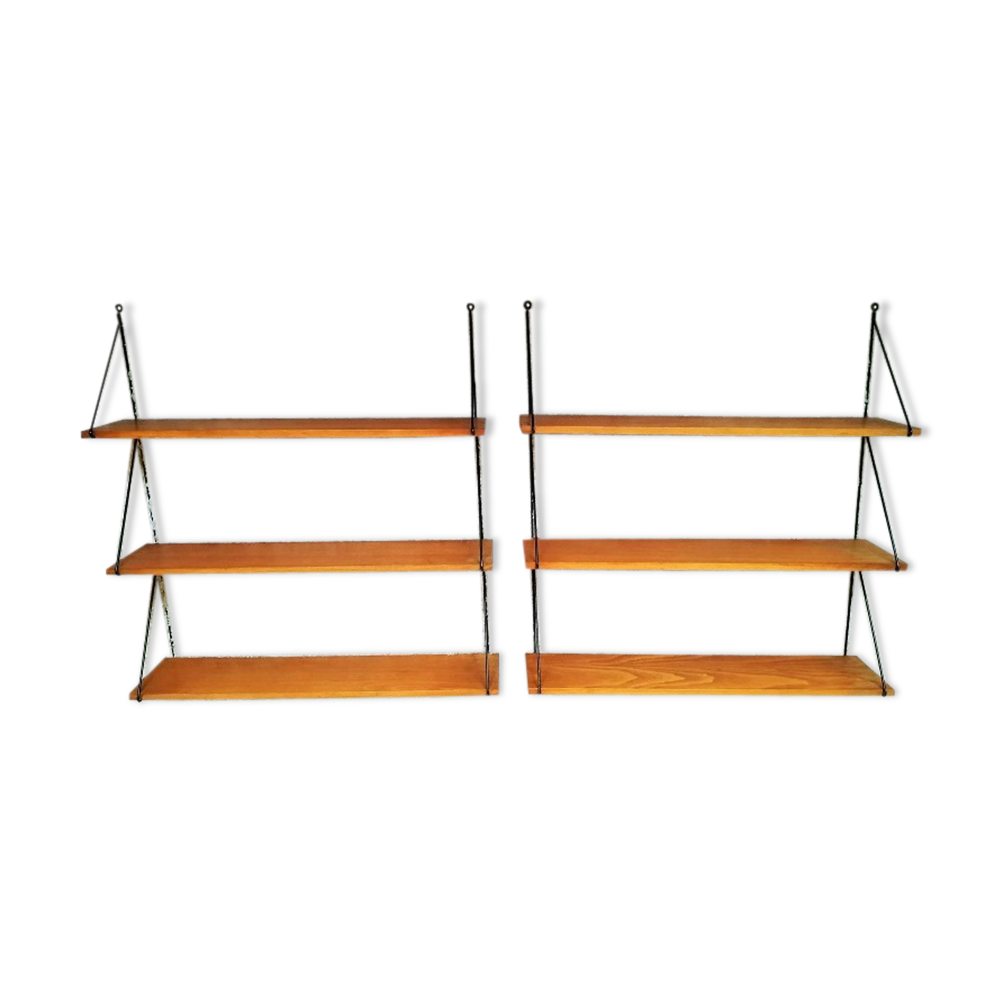 Pair of wall shelves